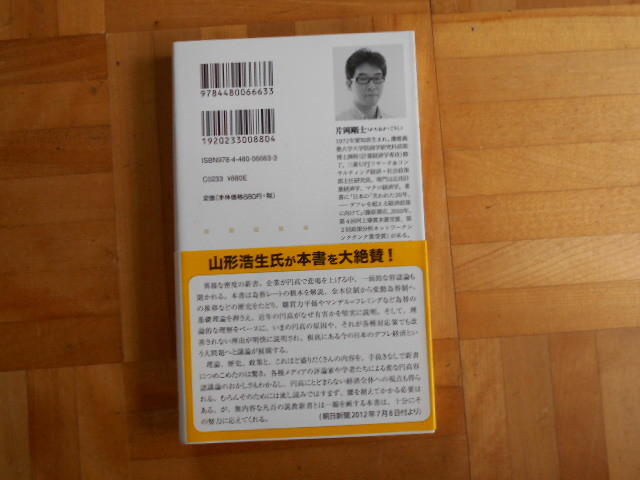 片岡剛士　「円のゆくえを問いなおすー実証的・歴史的にみた日本経済」　ちくま新書_画像2