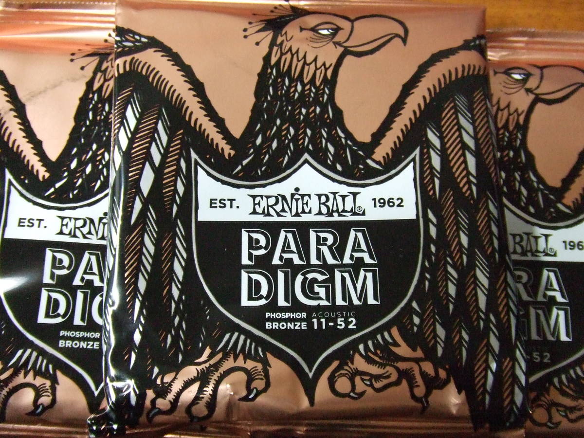 f524 3セット PARADIGM ERNIE BALL アーニー・ボール PHOSPHOR ACOUSTIC Bronze 11-52_画像2