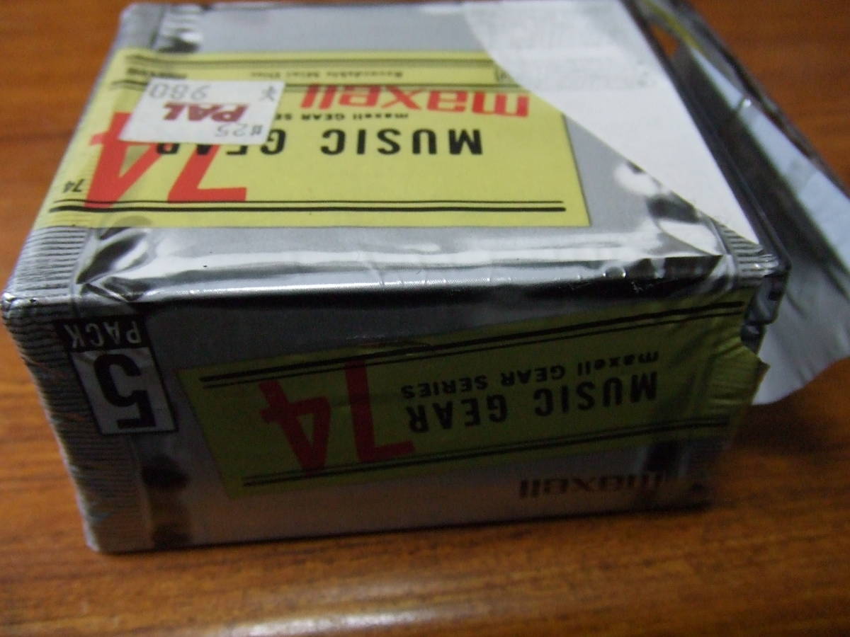 f775　未使用！　MDディスク　５枚組　maxell/マクセル 74分 日本製　MGMD-74PT.5P_画像5