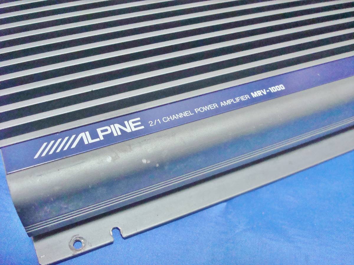 *ALPINE Alpine MRV-1000 V12 EXPERT 1200Wx1 2/1ch HiFi operation excellent goods high power woofer . height sound quality prompt decision equipped!!*
