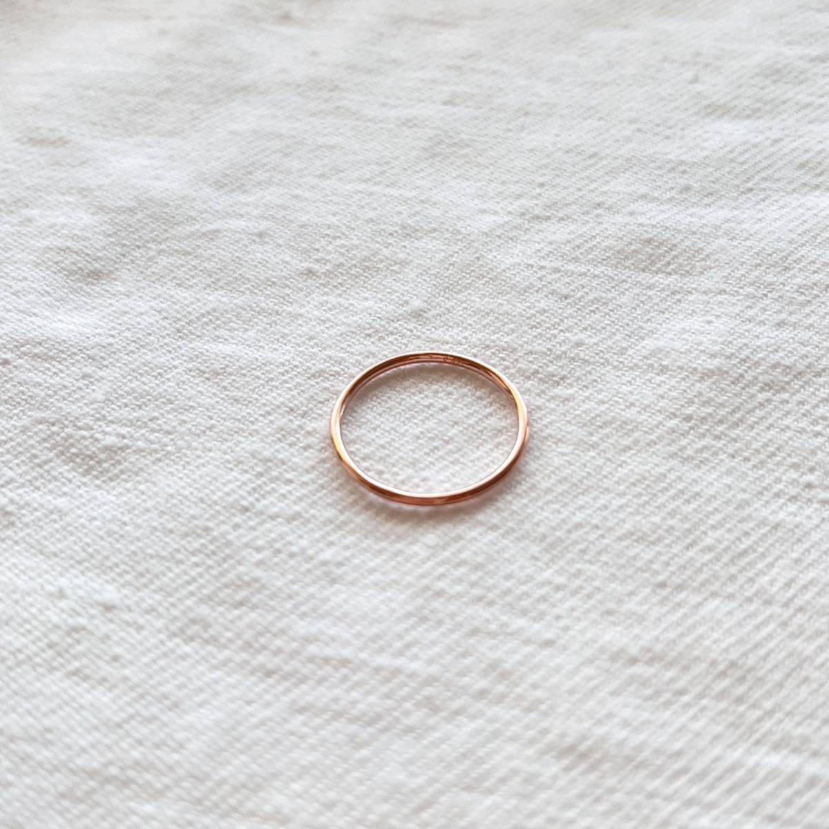  ring silver 925 lady's plain ring pink gold approximately 10 number width approximately 1mm ring ring sv925 simple thin original silver silver 