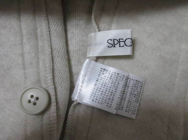 スペッチオ*SPECCHIO　ケープポンチョフラノ風コート羽織　サイズ40_画像8
