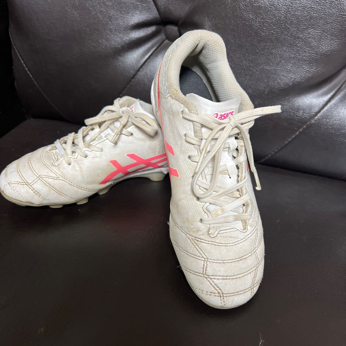 Asics Soccer Spike 21,5㎝ DS светлый белый розовый