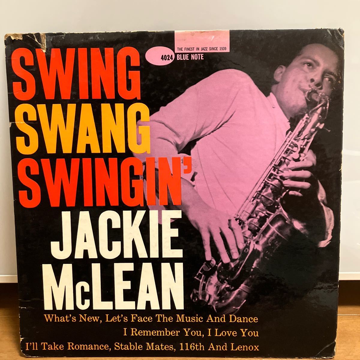 【LP】オリジ★ジャッキー・マクリーン / Jackie McLean /スイング・スワング・スインギン/ Swing, Swang, Swingin' / BLUE NOTE 4024 US盤