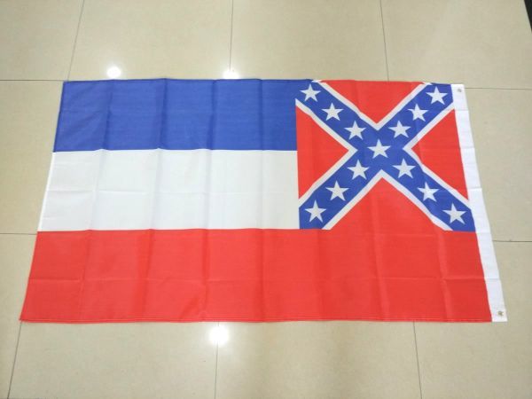 ミシシッピ州旗 南軍旗 大型フラッグ 4号サイズ 150 X 90cm_画像2