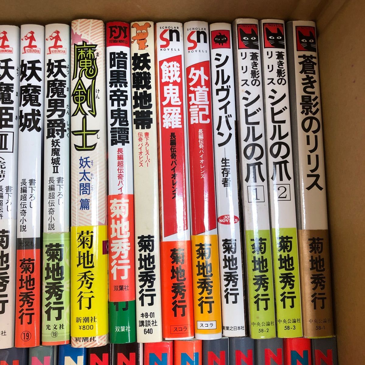 大SET-ш939/ 菊池秀行 不揃い111冊まとめ 吸血鬼ハンター 夜叉姫伝 魔界都市ブルース 魔界医師メフィスト 蒼き影のリリス 他_画像3