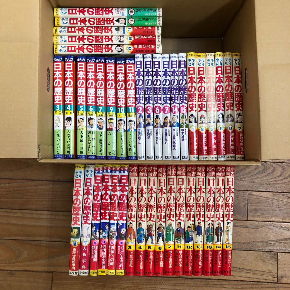  large SET-ш968/ study manga Japanese history don't fit 42 pcs. summarize boy young lady study ... Shueisha Shogakukan Inc. Gakken large month bookstore 