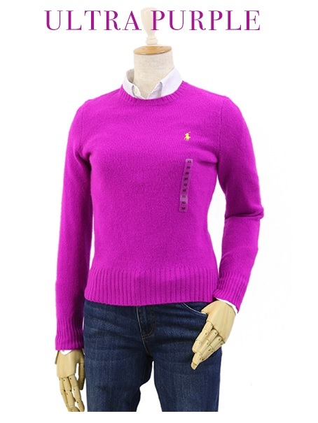  новый товар outlet 14043 женский S размер polo ralph lauren Polo Ralph Lauren шерсть кашемир вырез лодочкой свитер 