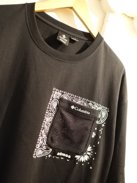 アトモス　×　コロンビア　Tシャツ　ポケット　未使用　サイズL　ペイズリー_画像2