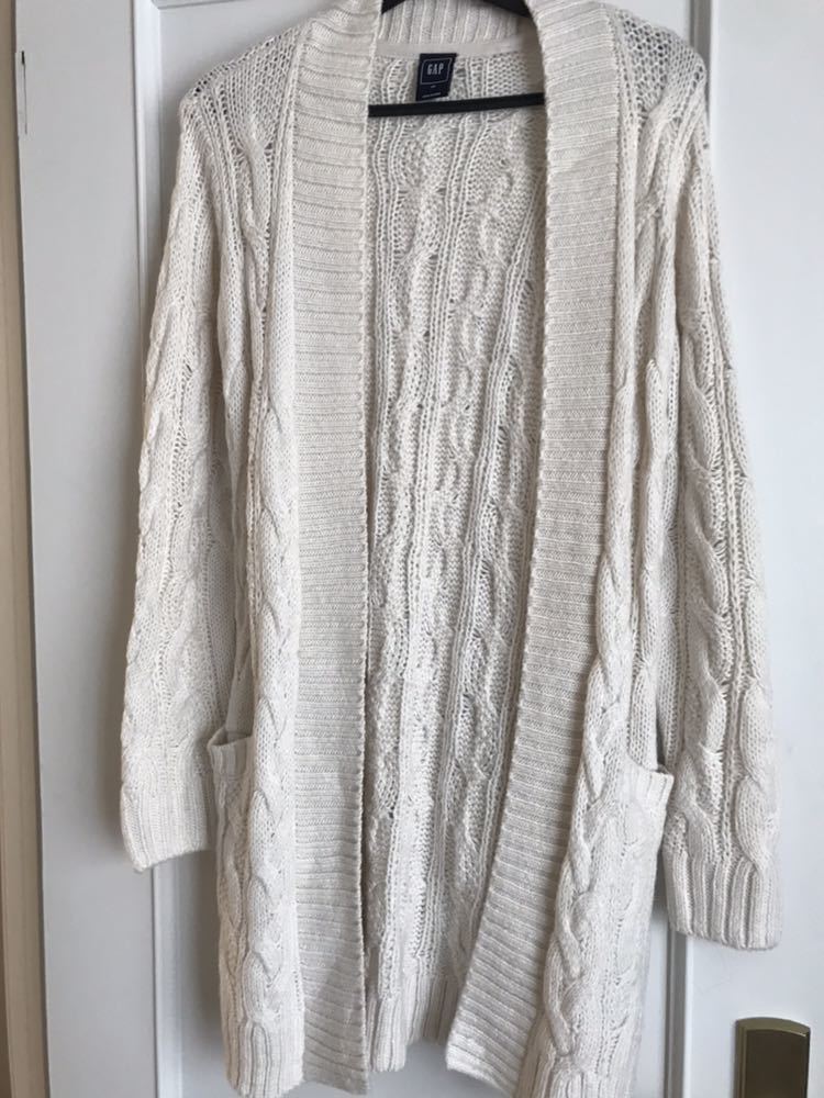 GAP long cardigan cardigan coat white size XS spring coat 