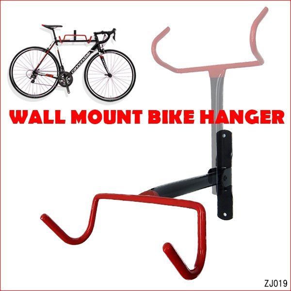 自転車壁掛けフック 自転車ディスプレイラック バイクハンガー 赤 折りたたみ式 省スペース設計 展示 保管/11_画像1