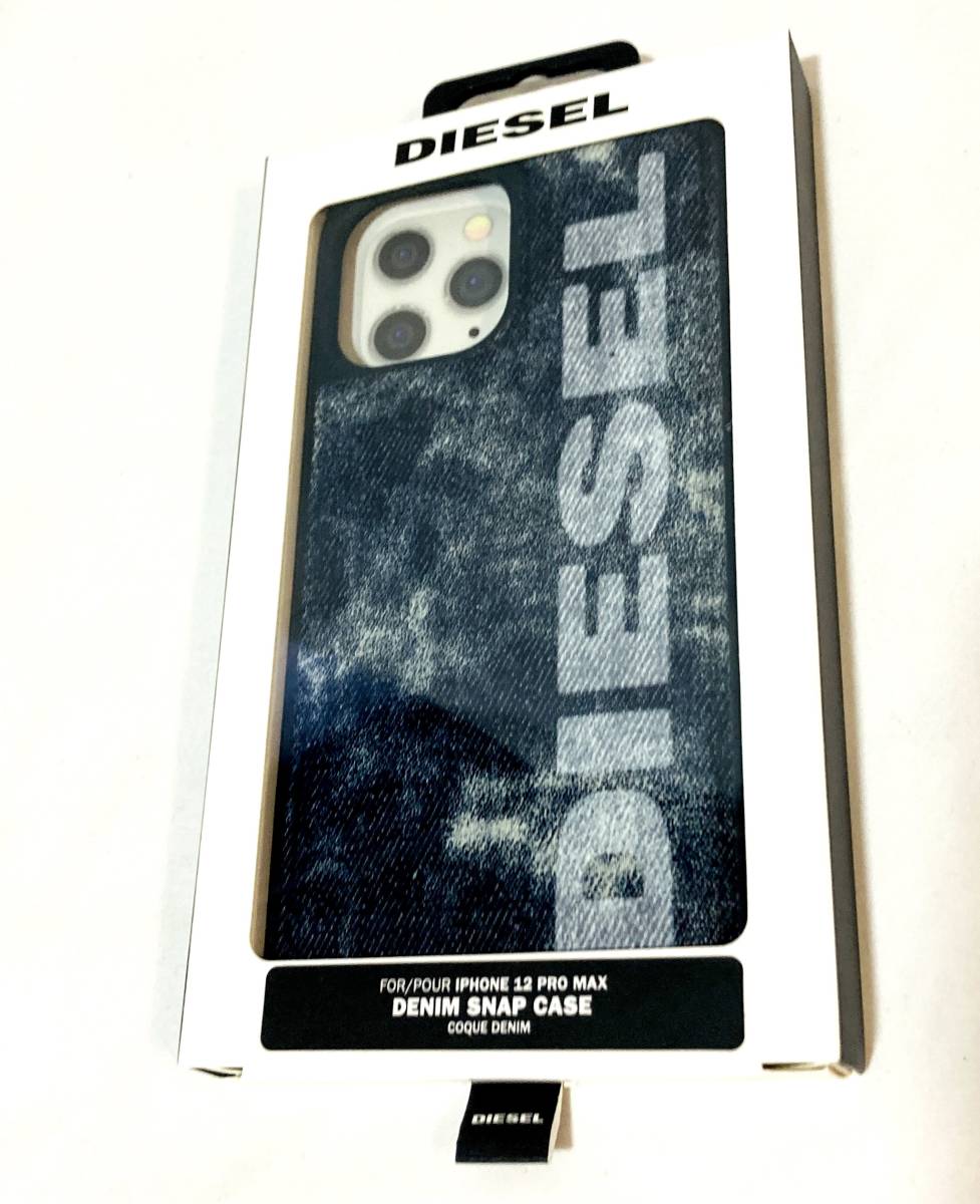 ディーゼル DIESEL Moulded Case 44301 Bleached Denim SS21 Blue/White iPhone 12 Pro Max JAN:8718846088596_画像1