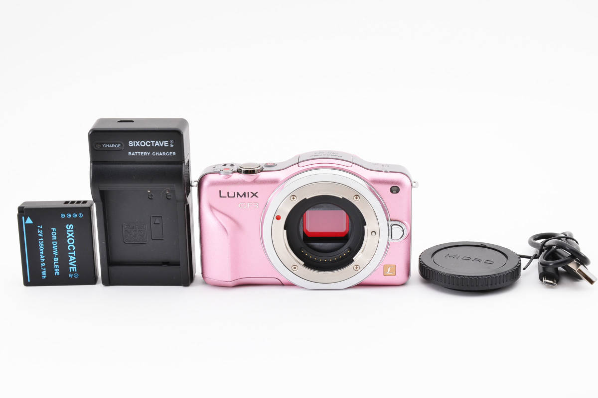 パナソニック Panasonic Lumix DMC-GF3 ミラーレスカメラ ピンク ボディのみ [美品] #2019934