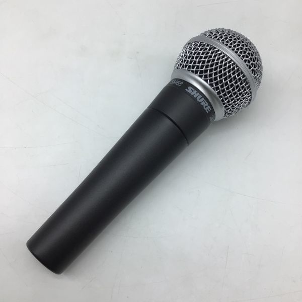 1277【動作確認済】SHURE シュア ダイナミックマイク SM58 機材 音響 マイク ソフトケース付 レコーディング ボーカル_画像2