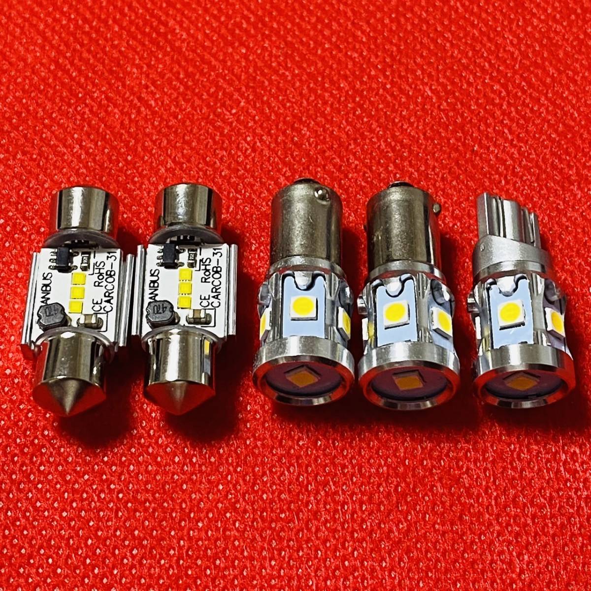 超絶爆光 日産 E26 NV350キャラバン ライダー 純正球交換用 T10 LED ルームランプ 5個セット 室内灯 ホワイト 送料無料_画像1