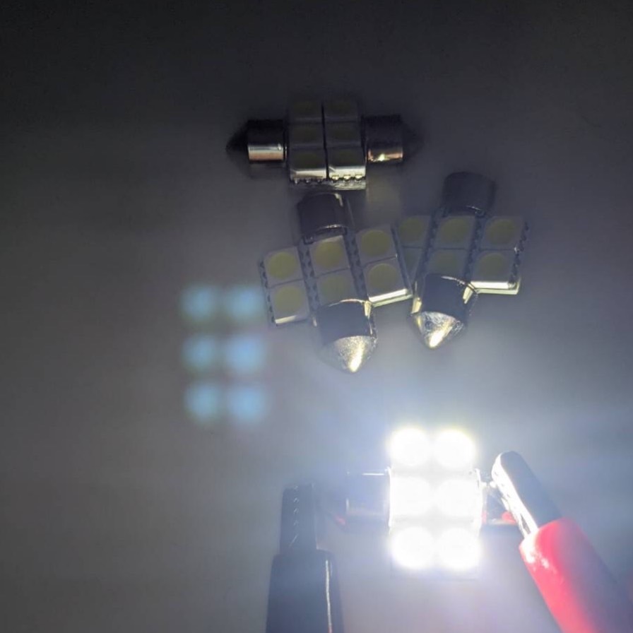 超爆光 HM1/2 バモス ルームランプ ポジション バックランプ ナンバー灯 9個セット T10 LED ホワイト ホンダ ウエッジ球 送料無料_画像8