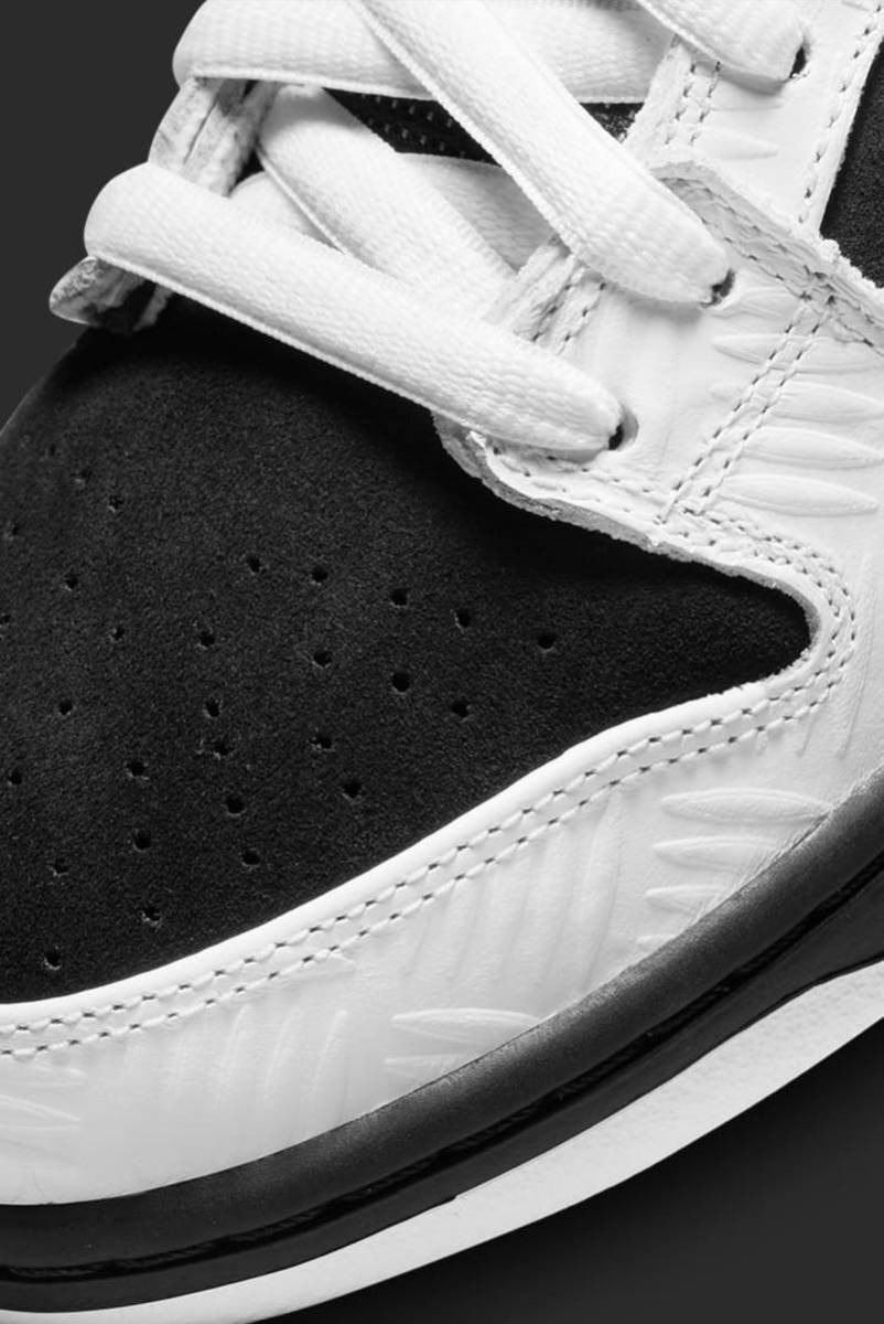 【新品｜未試着】28cm TIGHTBOOTH Nike SB Dunk Low Pro QS Black and White タイトブース ナイキ SB ダンク ブラック アンド ホワイト_画像8