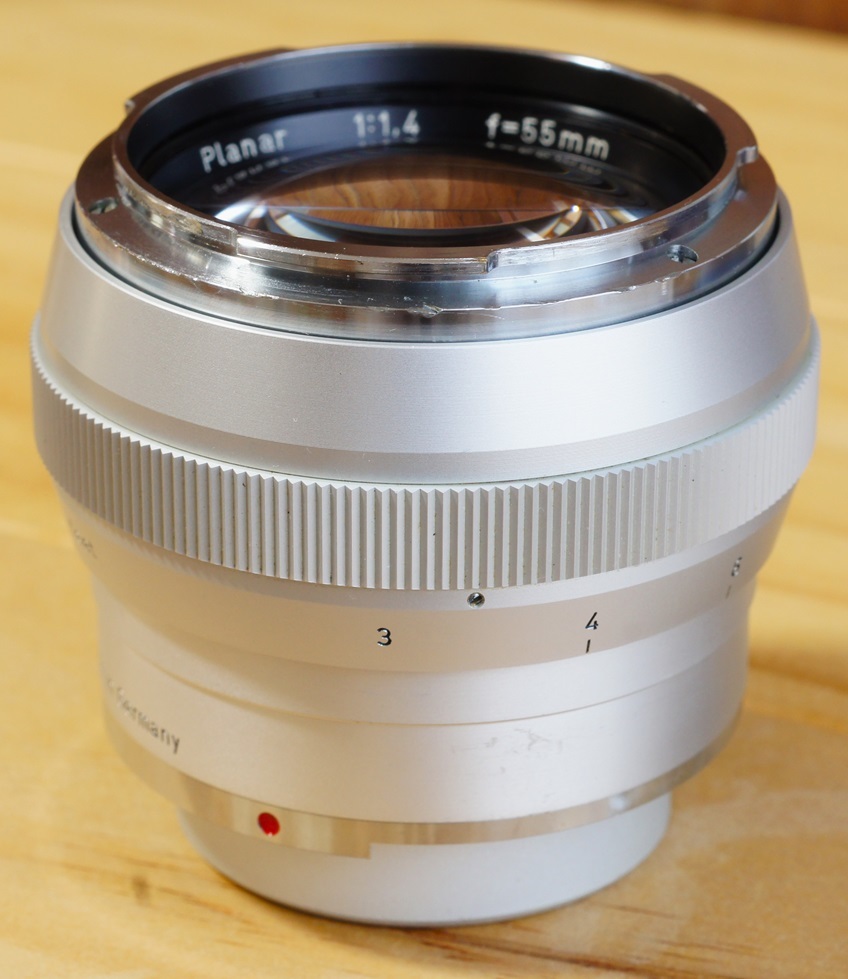 Planar 55mmf1.4 Contarex コンタレックス用プラナー55ｍｍ銀筒鏡_画像6