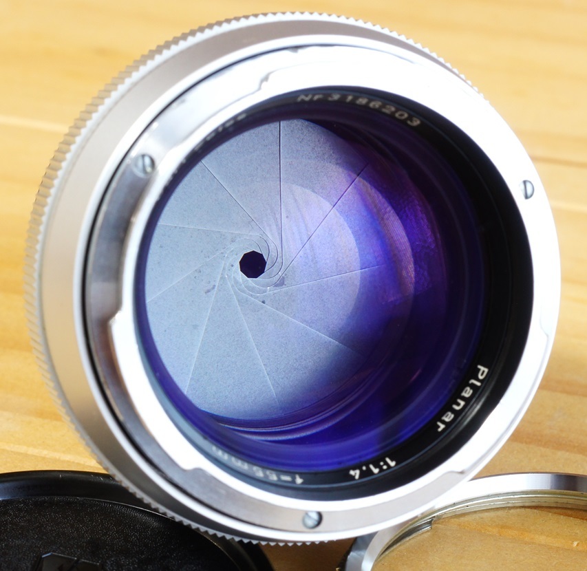 Planar 55mmf1.4 Contarex コンタレックス用プラナー55ｍｍ銀筒鏡_画像2