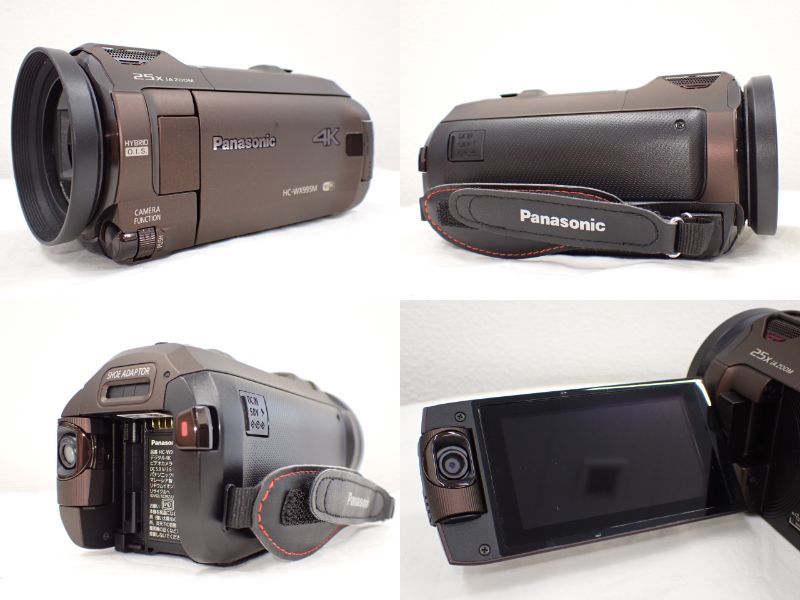 UH1197《極美品》動作OK Panasonic デジタル4Kビデオカメラ HC-WX995M 純正バッテリー2個＆チャージャー 付属_画像2