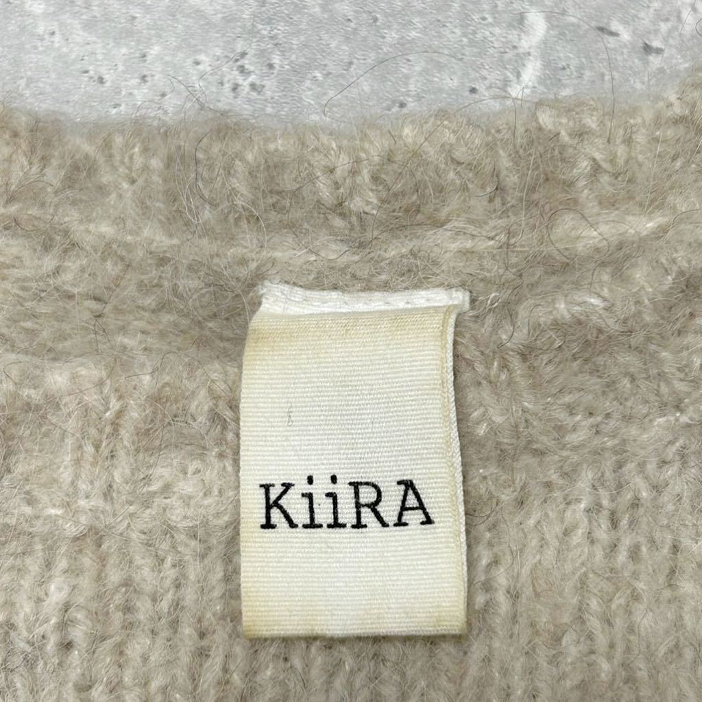 アルパカニット　アルパカ　セーター　ベージュ　ふわふわ　軽量！　KIIRA 良品　アルパカ52% バルーン袖_画像8