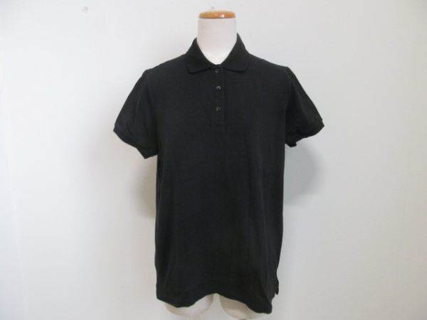 (49942)ユニクロ　UNIQLO　レディース　ポロシャツ　半袖　ブラック　XL　USED_写真参照下さい。