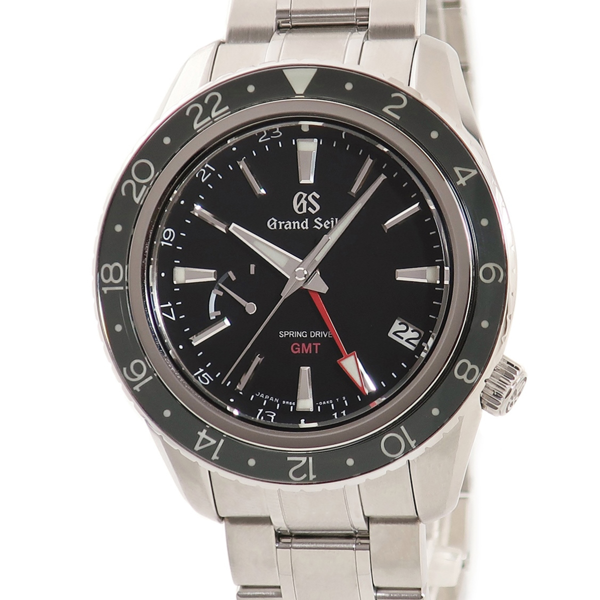 【3年保証】 グランドセイコー スポーツコレクション スプリングドライブ GMT SBGE201 9R66-0AA0 黒 バー 自動巻き メンズ 腕時計