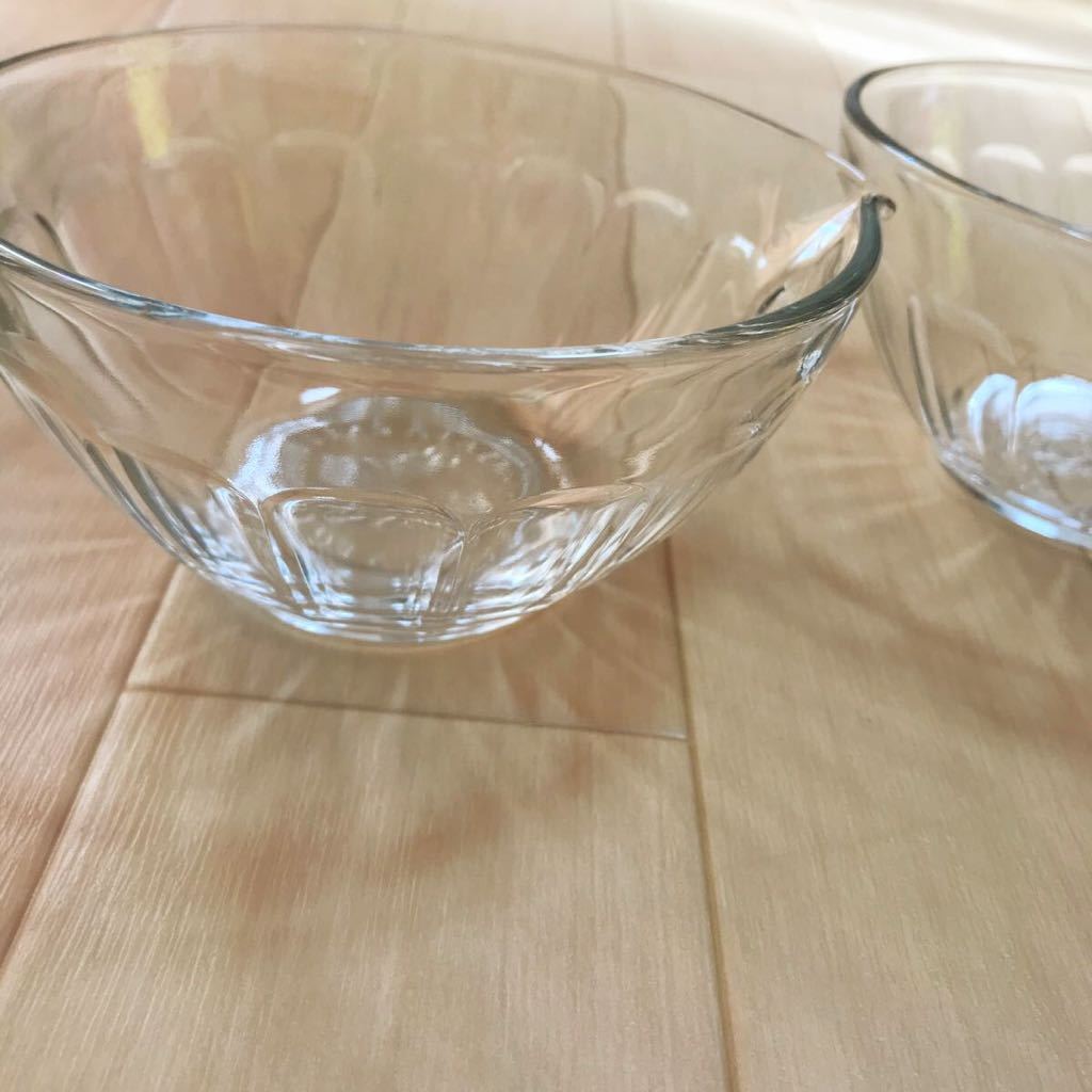 2客セット　ガラス　鉢　食器 未使用品　サラダボール　ソース入れに　a53_画像2
