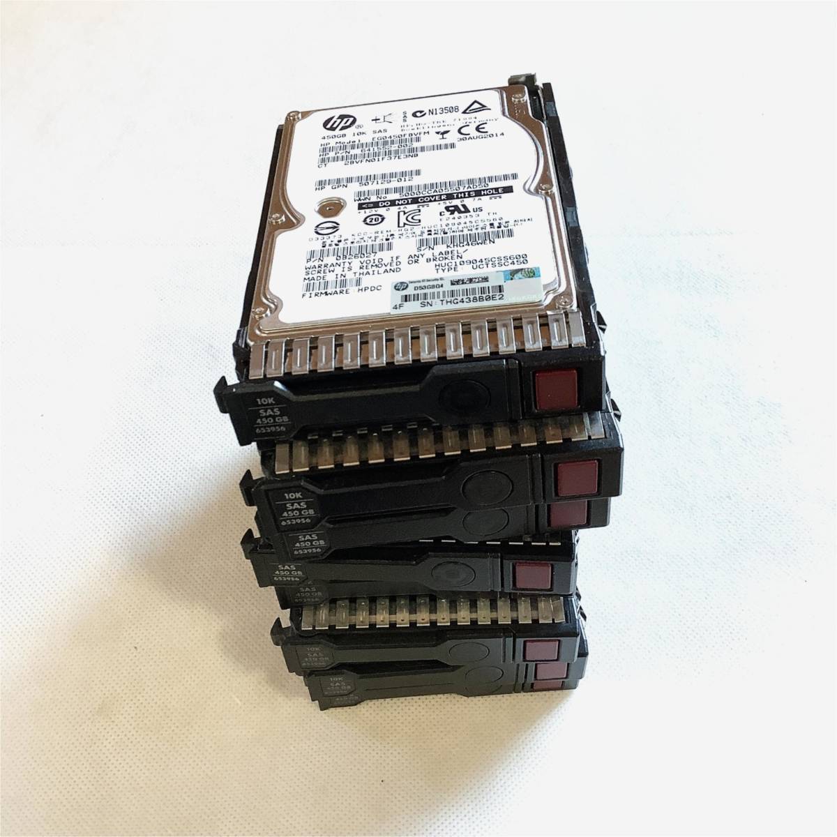 K5110870 HP 450GB SAS 10K 2.5インチ G8マウンタ HDD 8点【中古動作品】_画像3