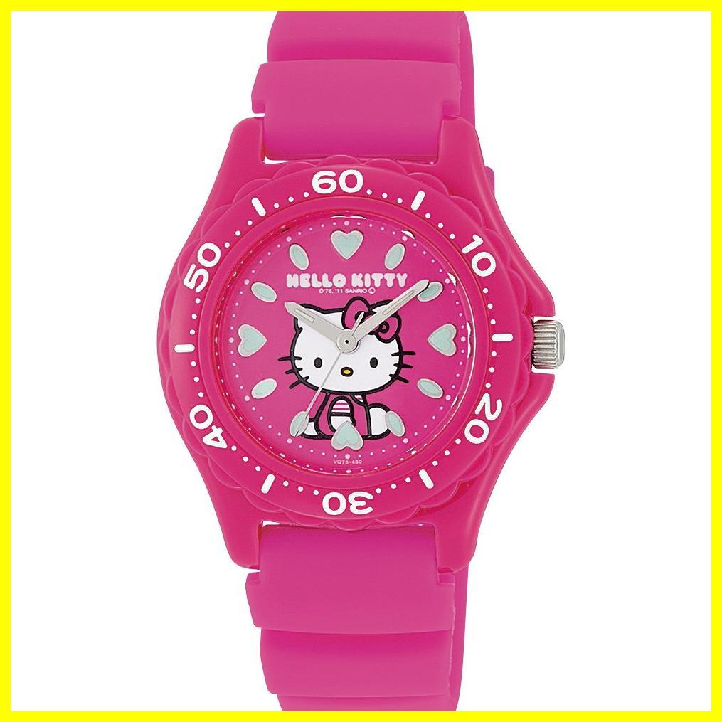 [ специальная цена распродажа ] уретан ремень водонепроницаемый Hello Kitty VQ75-430 аналог женские наручные часы Q&Q] розовый [ Citizen 