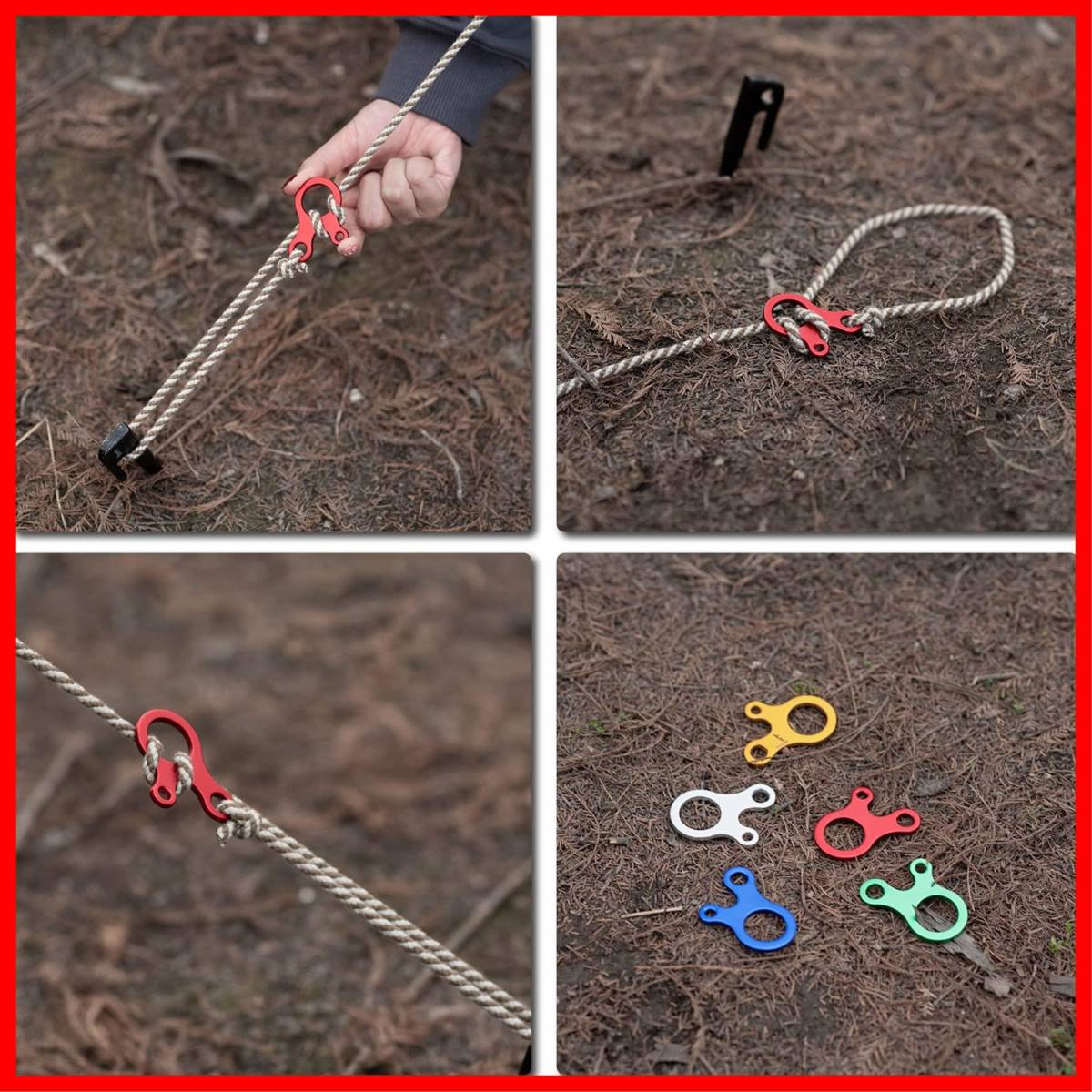 [ new arrivals commodity ]gai line liner rope stopper rope tensioner 2. eyes gai rope 3 hole katatsumli length adjustment triangle can 