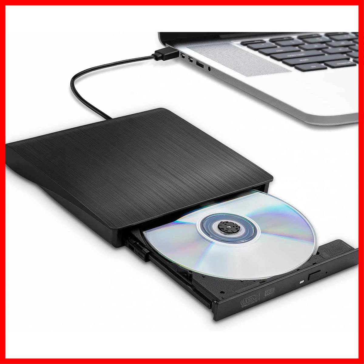 人気商品】USB 3.0 外付けdvdドライブ type-c CD/DVD読込み