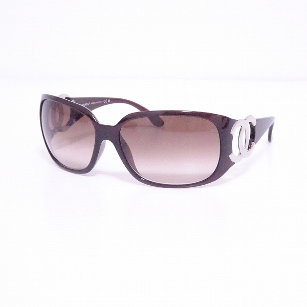 #apzg Chanel CHANEL sunglasses 64*16 scorching tea tea here Mark Italy made box attaching lady's [833519]