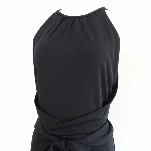 #anc Donna Karan DONNAKARAN One-piece S black no sleeve deformation long lady's [795601]
