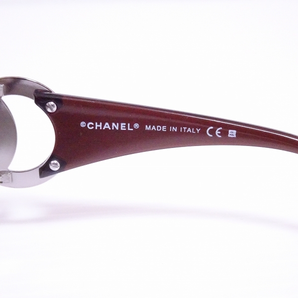 #apzg Chanel CHANEL sunglasses 64*16 scorching tea tea here Mark Italy made box attaching lady's [833519]