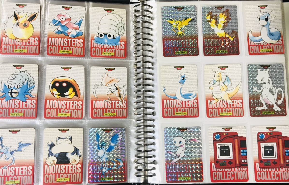 ポケモン カードダス 赤版 全153種類 フルコンプ No.1〜151＋2 Pokemon complete set Charizard card 1996 N01_画像9