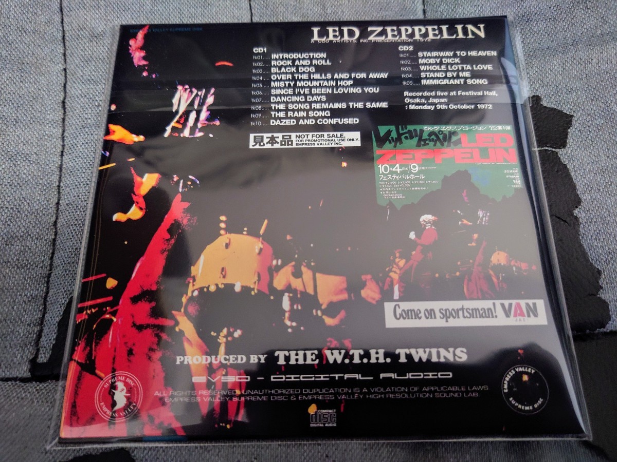 Led Zeppelin live in osaka 1972 2CD Empress Valley_画像2