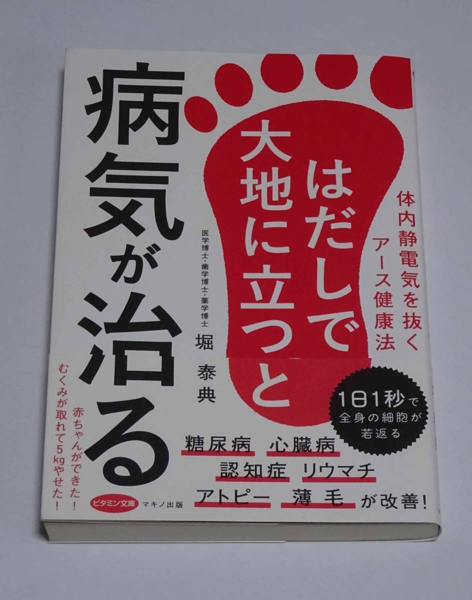 はだしで大地に立つと病気が治る　(体内静電気を抜くアース健康法)　堀 泰典 (著)_画像1