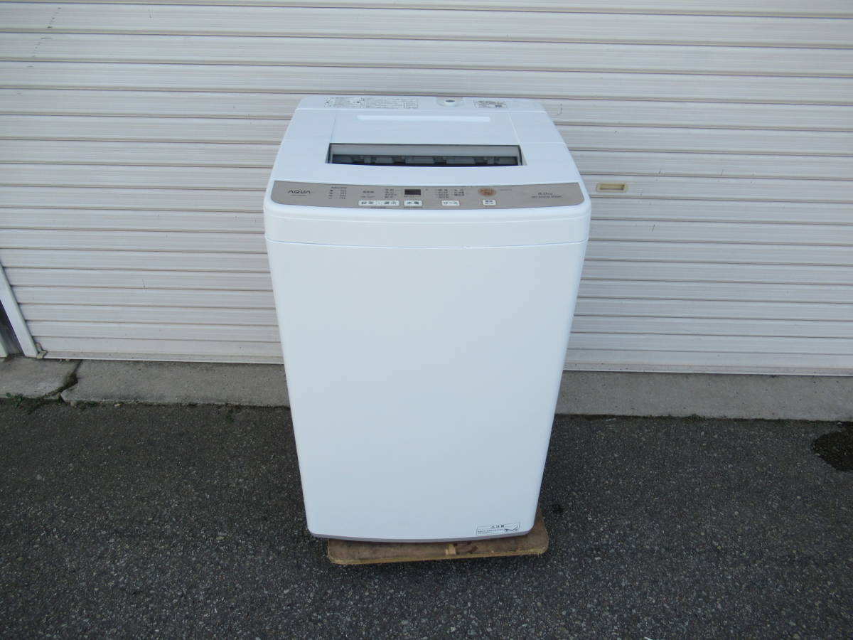 アクア全自動洗濯機AQW-S6M（W) 2022年　６K 　美品　兵庫県加古川市より１００Km 以内の方は送料無料です。_画像9
