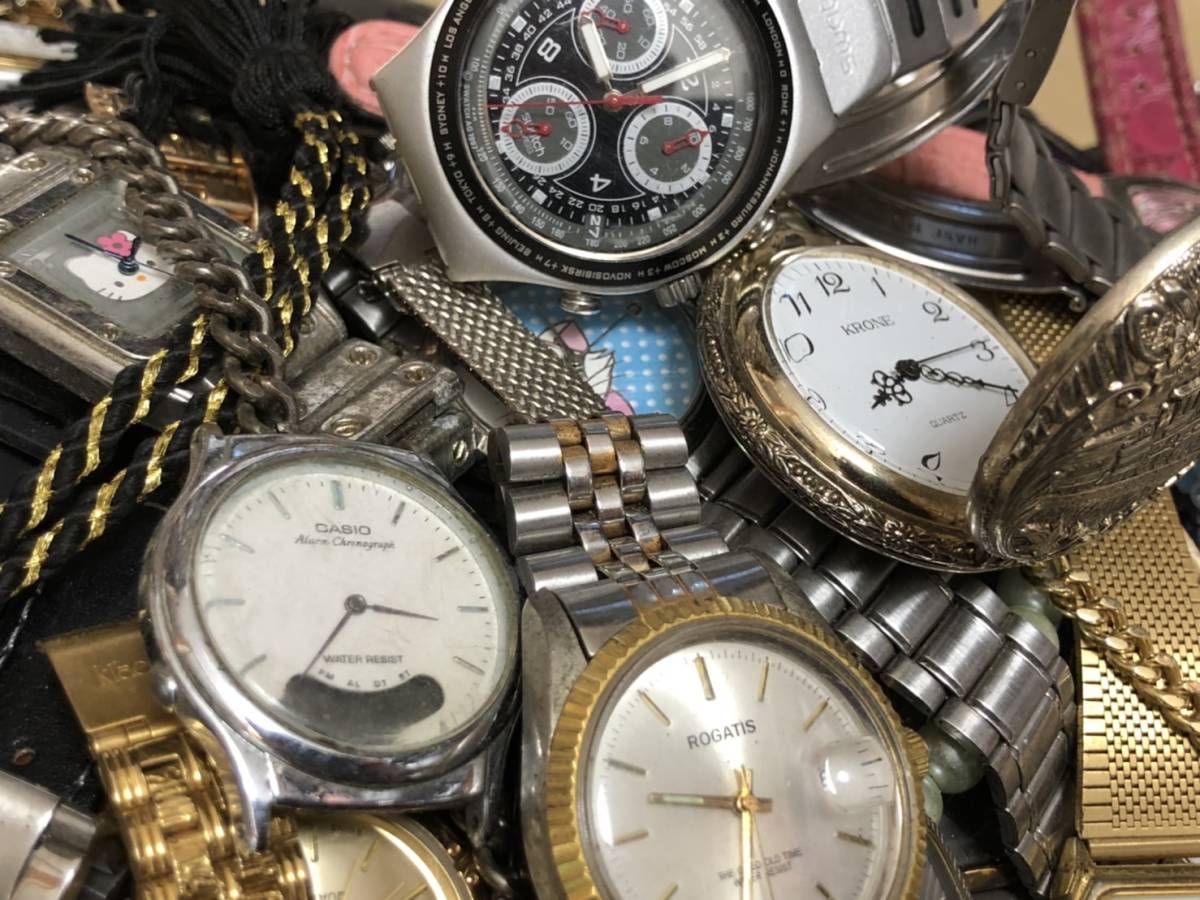 ジャンク 腕時計 300本以上 SEIKO CITIZEN CASIO セイコー シチズン カシオ 機械式 ブランド まとめ売り 大量 まとめて 動作未確認品【Ａ】_画像4