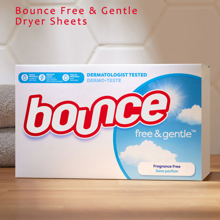 Bounce バウンス 柔軟シート フリー＆ジェントル 80枚 乾燥機用シート柔軟剤 P&G_画像2
