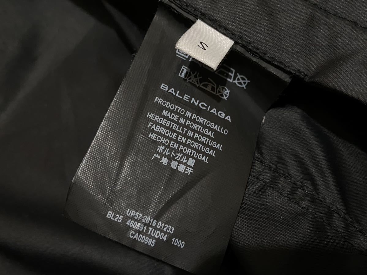 BALENCIAGA ウィンドブレーカー　ナイロンジャケット　黒　 Sサイズ　付属品なし_画像6