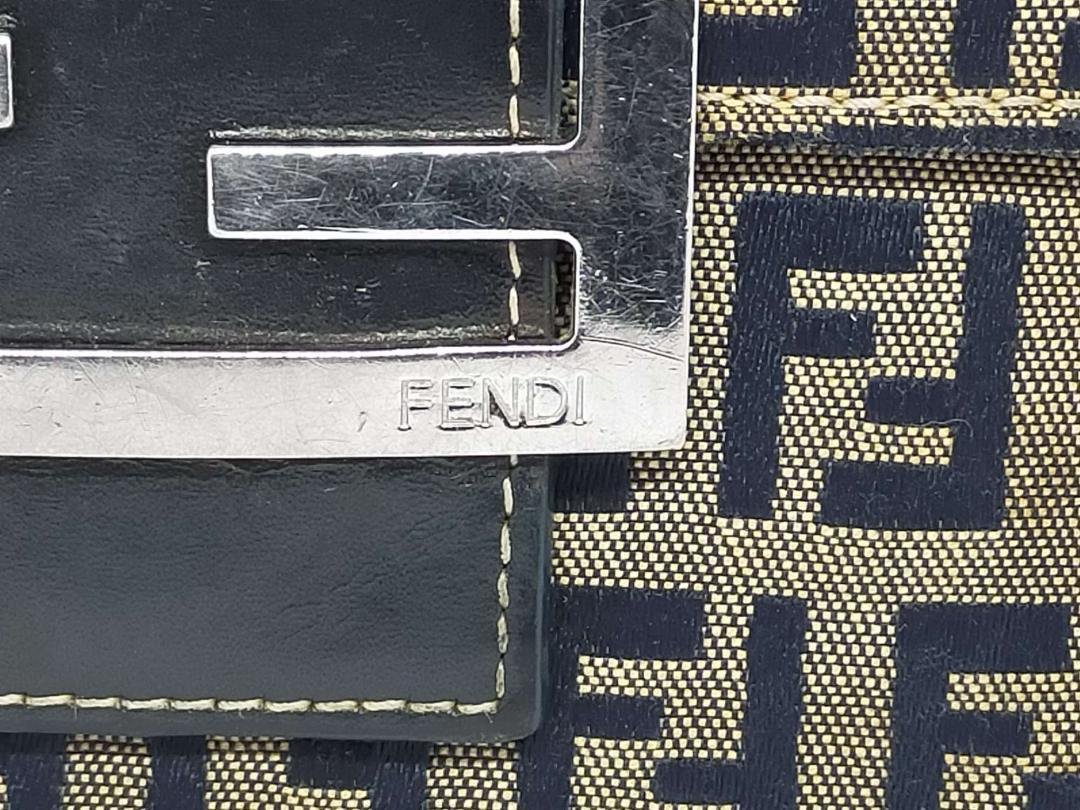 【V65】FENDI　フェンディ　財布 　三つ折り　ズッカ柄_画像8