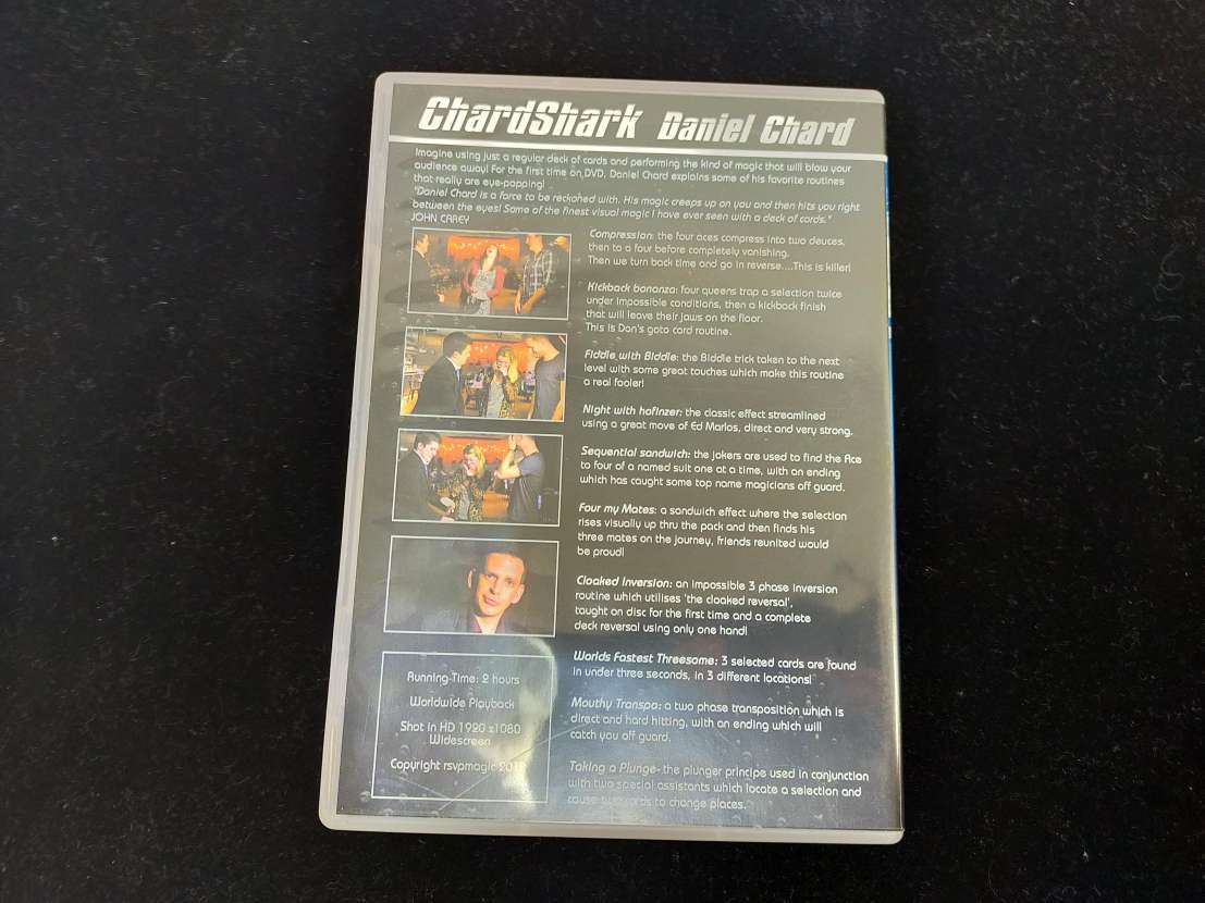 【D176】Chardshark by Daniel Chard and RSVP Magic カードシャーク トランプ カード クロースアップ DVD マジック 手品の画像2