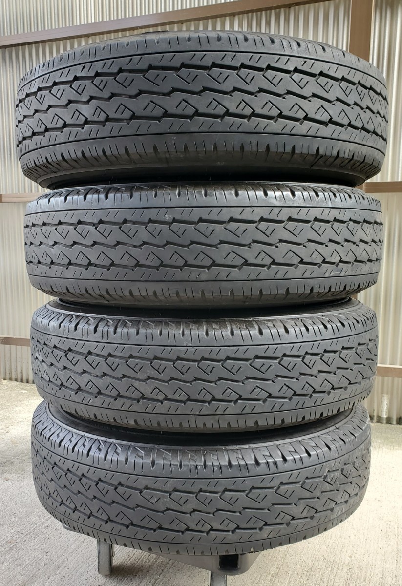 ハイエース 200系 純正オプション モデリスタ アルミホイール KOSEI ベアブロック DD BRIDGESTONE V600 195/80R15 107/105L LT 京都手渡し_画像8