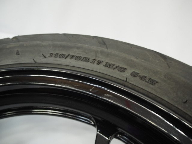 ニンジャ400純正フロントホイール前ホイール22年タイヤ付き17x3.00 F-0066 EX400G EX400L NINJA400 18-22年_画像5