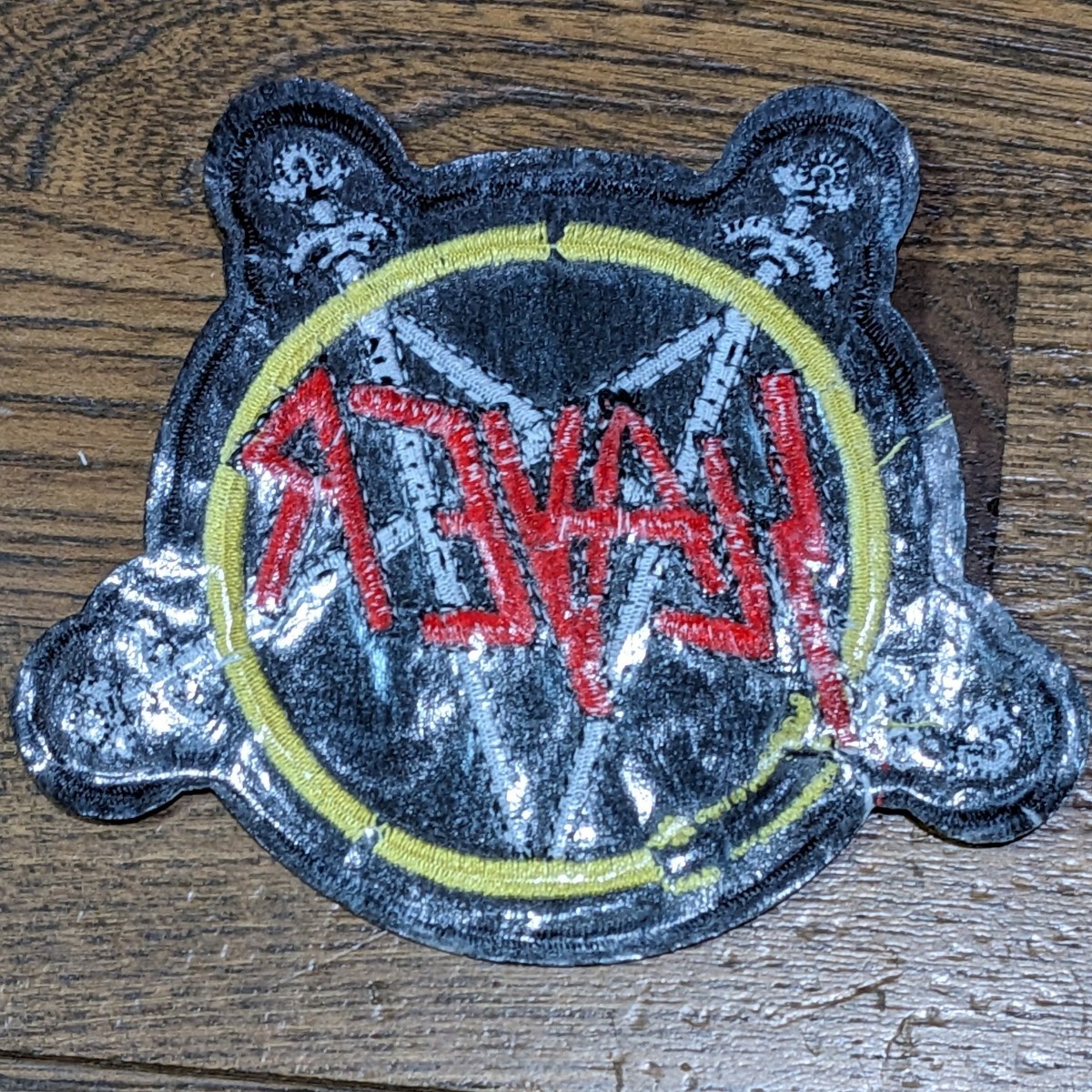 SLAYER ワッペン 新品 スレイヤー スラッシュメタル・バンド 刺繍ワッペン（パッチ） アイロンワッペン_画像2