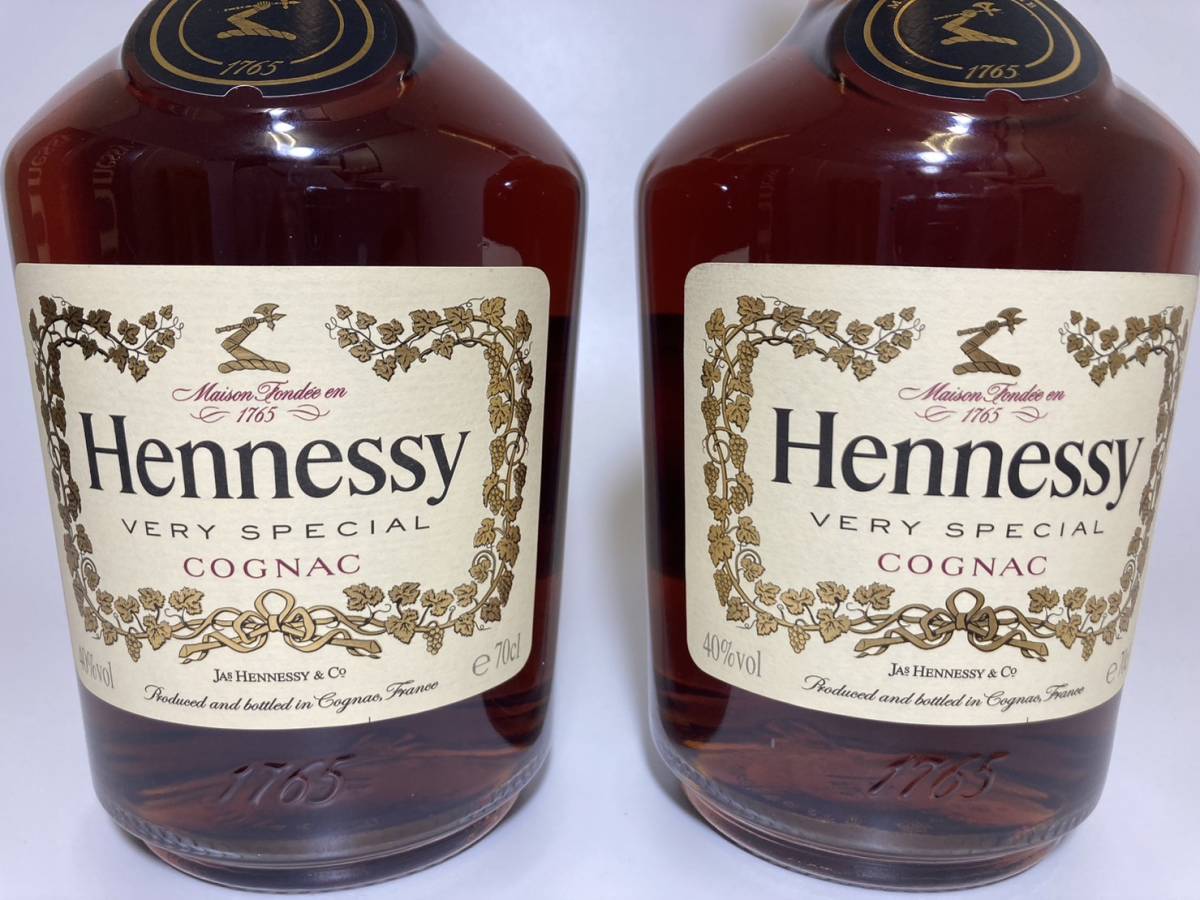 ★未開栓★ Hennessy COGNAC VERY SPECIAL ヘネシー ベリースペシャル ブランデー コニャック 2本セット_画像3