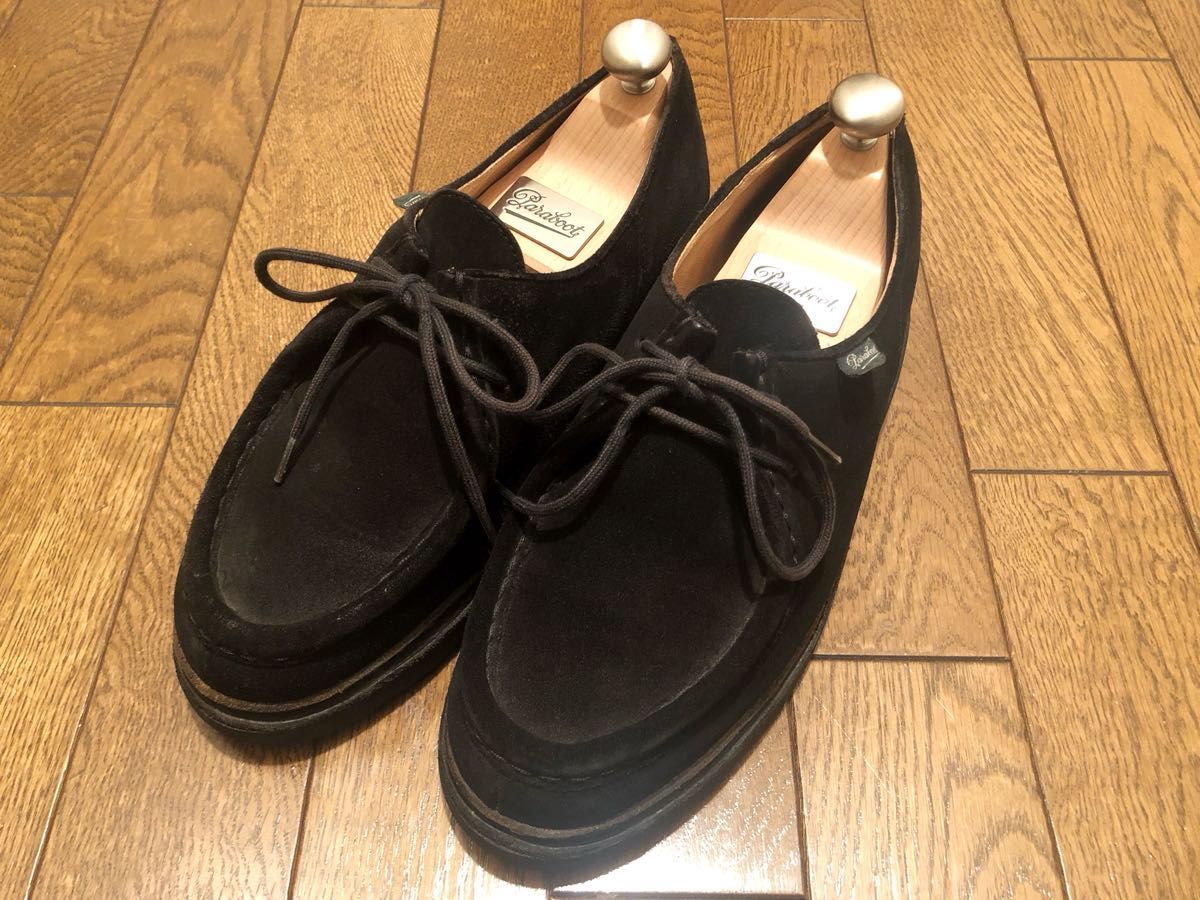 UA別注☆Paraboot ミカエル スウェード サイズ39ハーフ ブラック 黒 パラブーツ MICHAEL CHAMBORD 