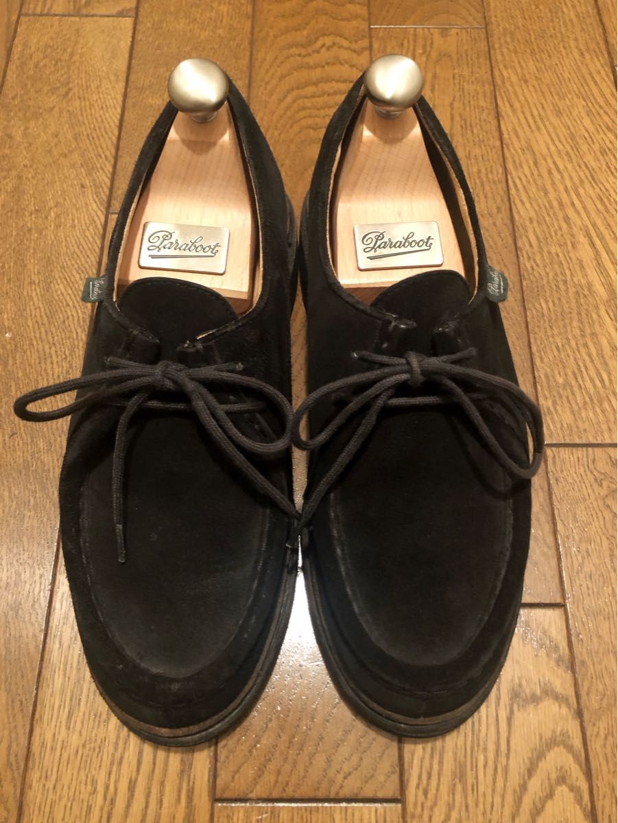 UA別注☆Paraboot ミカエル スウェード サイズ39ハーフ ブラック 黒 パラブーツ MICHAEL CHAMBORD 